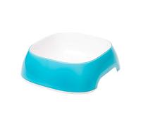 Ferplast Glam Ciotola per Gatti Ciotola per Cibo e Acqua per Gatti in plastica Antiscivolo, Facile da Pulire, 0,4 litri, blu