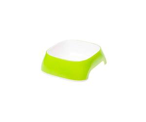 Ferplast Glam Ciotola per Gatti Ciotola per Cibo e Acqua per Gatti in plastica Antiscivolo, Facile da Pulire, 0,2 litri, verde