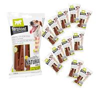 Ferplast Goodbite Natural M Gioco Osso per l'Igiene Orale, Gusto Prosciutto, Cane Medio/Grande 8-25 kg, 9 Pezzi da 70 g Ciascuno, 630 g Totali