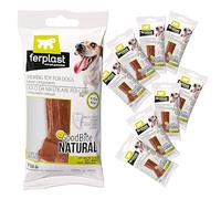 Ferplast Goodbite Natural Stick Gioco Bastoncino per l'Igiene Orale, Gusti Misti, Cane Medio Piccolo 5-25 Kg, Naturale, 8 Pezzi da 9 g