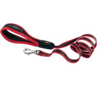 Ferplast ERGOCOMFORT G Guinzaglio per Cani Ergonomico - Presa Sicura con Morbida Imbottitura - Antiabrasione - Cuciture Rifinite Extraresistenti - Design Italiano - 120 x 2 cm, Rosso