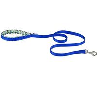 Ferplast Daytona G Guinzaglio per Cani Extraresistente - Morbida Impugnatura Imbottita - Pratico Porta Sacchetti Igienici - Antiabrasione - Design Italiano - 120 x 1,5 cm, Nero Fantasia