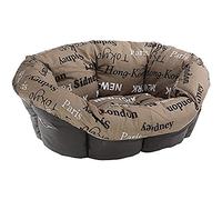 Ferplast Imbottitura di Ricambio per Cuccia Cani e Gatti, Cuscino Imbottito per Cuccia in Plastica (non inclusa) Lavabile, Regolabile 64 x 48 x h 25 cm, XS Marrone