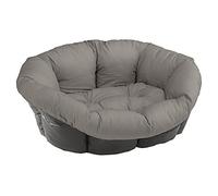 Ferplast Imbottitura di Ricambio per Cuccia Cani e Gatti, Cuscino Imbottito per Cuccia in Plastica (non inclusa) Lavabile, Regolabile 96 x 71 x h 32 cm, L Grigio