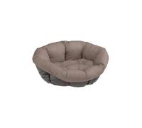 Ferplast Imbottitura di Ricambio per Cuccia Cani e Gatti, Cuscino Imbottito per Cuccia in Plastica (non inclusa) Lavabile, Regolabile 85 x 62 x h 28,5 cm, M Grigio