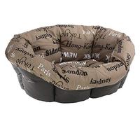 Ferplast Imbottitura di Ricambio per Cuccia Cani e Gatti, Cuscino Imbottito per Cuccia in Plastica (non inclusa) Lavabile, Regolabile 114 x 83 x h 37 cm, XL Marrone