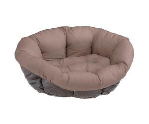 Ferplast Imbottitura di Ricambio per Cuccia Cani e Gatti, Cuscino Imbottito per Cuccia in Plastica (non inclusa) Lavabile, Regolabile 73 x 55 x h 27 cm, S Grigio