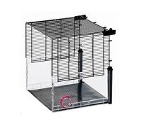 Ferplast Multipla Hamster Estensione Base | Modulo laterale aperto per gabbie Multipla Hamster con pareti trasparenti e connettori, 37,5 x 37,5 x 41 cm