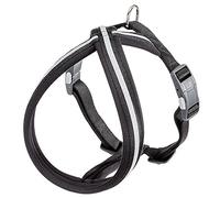 Ferplast Pettorina Cane DAYTONA CROSS, Pettorina Cane Taglia Piccola/Media in Nylon, Imbottita, Riflettente e Regolabile. Con Fibbia Magnetica. Nera