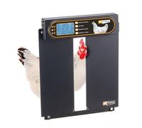 Ferplast Porta per Pollaio Chiusura e Apertura Automatica, Timer Programmabile, in Alluminio, Pannello Solare e Batteria Ricaricabile