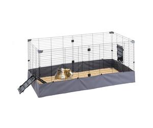 Ferplast Recinto per porcellini d'India HUB 02, Gabbia per piccoli animali, Recinto uso interno ed esterno, Fondo impermeabile, lavabile in lavatrice, Facile da assemblare, 140 x 71 x 59,5 cm