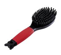 Ferplast Spazzola per Cani - Pelo Corto, Medio e Lungo - Setole Morbide - Impugnatura Ergonomica Morbida - Misura M, Rosso