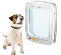 Ferplast SWING 11 Gattaiola Universale Cani e Gatti - 4 Modalità Chiusura Selezionabili - Sistema Antivento - Ammortizzatore Chiusura - Anti Oscillazione Magnetico - Porta Trasparente - Bianco