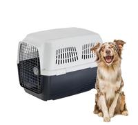 Ferplast Trasportino Cane CLIPPER 5, IATA, Trasportino Cane Taglia Media max 30 Kg, Trasportino Rigido, Viaggio Animali Auto Aereo Treno, 87 x 57 x h 60 cm, Porta in Acciaio, Chiusura Sicura