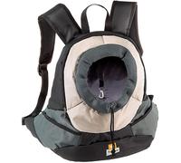 Ferplast Zaino per Cani KANGOO, Trasportino Gatto, Zaino per Gatti, Cinghie Regolabili, Cinghia di sicurezza, Max 6 Kg, 37 x 16 x 36,5H cm, Grigio