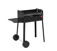 Ferraboli Barbecue Iseo a carbonella griglia cromata 58x37cm regolabile carrella