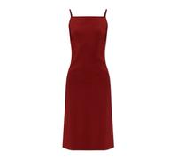 Ferragamo - Abito Midi Scollato sulle Spalle - - Dresses - Donna - Rosso - M