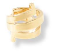 Ferragamo - Anello a tripla fascia Gancini - - Accessories - Donna - Giallo - ONE SIZE