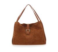 Ferragamo - Medium Suede Tote Bag - - Bags - Donna - Marrone - ONE SIZE