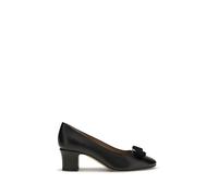 Ferragamo Black Calf Leather Bos Taurus Pumps - EU35.5/US5.5