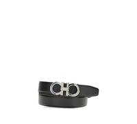 Ferragamo Black Leather Regular Belt - 115 cm / 46 Inches
