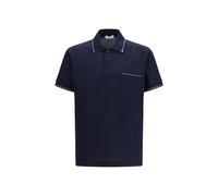 Ferragamo Blue Cotton Polo Shirt - M