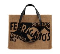 Ferragamo - Borsa a mano media Gg-219406 - - Bags - Donna - Beige - ONE SIZE