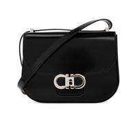 Ferragamo - Borsa a tracolla Double Gancini - - Bags - Donna - Nero - ONE SIZE