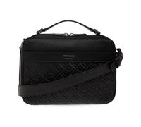 Ferragamo - Borsa a tracolla Gancini embossed in pelle - - Bags - Uomo - Nero - ONE SIZE