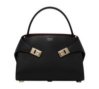 Ferragamo - Borsa Gancini con manico superiore - - Bags - Donna - Nero - ONE SIZE
