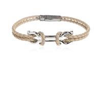 Ferragamo - Bracciale Gan Scoob - - Accessories - Uomo - Beige - M