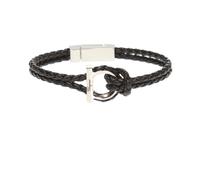 Ferragamo - Bracciale Gancini Intrecciato - - Accessories - Donna - Nero - ONE SIZE