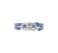 Ferragamo - Bracciale in pelle - - Accessories - Uomo - Blu - ONE SIZE