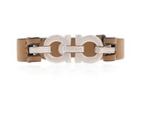Ferragamo - Bracciale in pelle - - Accessories - Uomo - Marrone - ONE SIZE