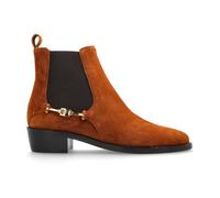 Ferragamo - Chelsea Suede Ankle Stivali - - Shoes - Donna - Marrone - 40 1/2 EU