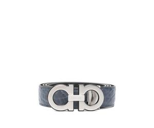 Ferragamo - Cintura Doppia Regolabile - - Accessories - Uomo - Blu - 110 CM