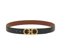 Ferragamo - Cintura Doppia Regolabile - - Accessories - Uomo - Nero - 110 CM