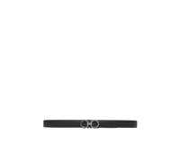 Ferragamo - Cintura Double Adjus Gancini - - Accessories - Uomo - Nero - 115 CM