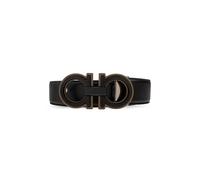 Ferragamo - Cintura Double Adjustable Gancini - - Accessories - Uomo - Nero - 95 CM