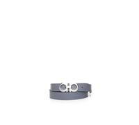 Ferragamo - Cintura Double Gancini - - Accessories - Uomo - Grigio - 115 CM
