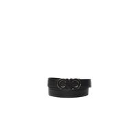 Ferragamo - Cintura Double Gancini Regolabile - - Accessories - Uomo - Nero - 110 CM