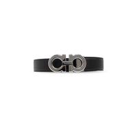 Ferragamo - Cintura Regolabile Doppia Gancini - - Accessories - Uomo - Nero - 115 CM