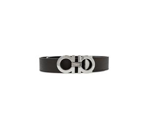 Ferragamo - Cintura Reversibile Gancini - - Accessories - Uomo - Marrone - 100 CM