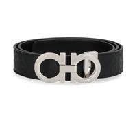 Ferragamo - Cintura Reversibile in Pelle Gancini - - Accessories - Uomo - Nero - 110 CM