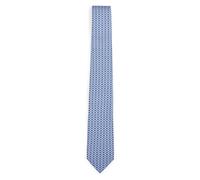 Ferragamo - Cravatta con Stampa Gancini - - Accessories - Uomo - Blu - ONE SIZE