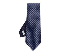 Ferragamo - Cravatta in seta Cavalluccio - - Accessories - Uomo - Blu - ONE SIZE