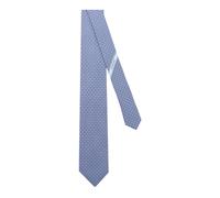 Ferragamo - Cravatta in Seta con Motivo Gancini - - Accessories - Uomo - Blu - ONE SIZE