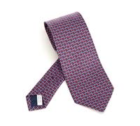 Ferragamo - Cravatta in Seta con Stampa Gancini Links - - Accessories - Uomo - Multicolore - ONE SIZE