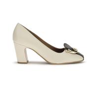 Ferragamo - Décolleté in Pelle Gancini - - Shoes - Donna - Beige - 38 EU