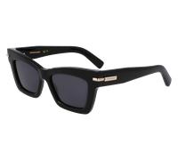 Ferragamo Donna SF2031S 001 Occhiali da sole Acetato Nero Squadrata Normale